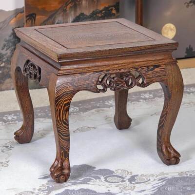 红木小凳子家用矮凳榫卯实木方凳鸡翅木新中式覆古板凳客厅换鞋凳