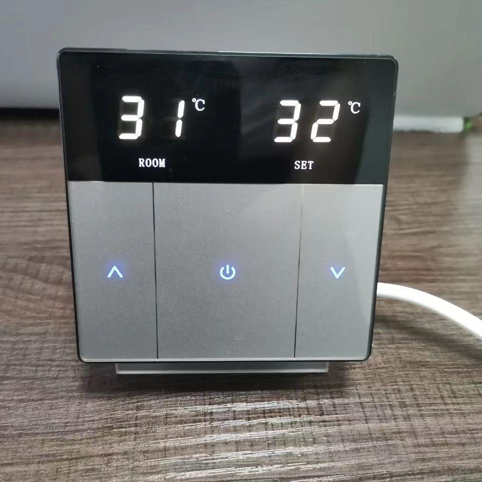 地暖温控器水暖温控器外置感温头控制数字显示家用面板家居S808