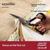 科灵裁缝剪刀高端裁布专用缝纫服装 12英寸 手工剪布家用专业工具9