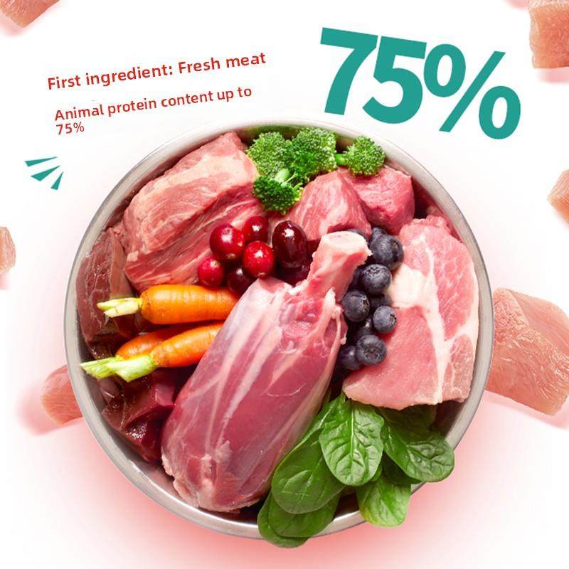 美国进口兴义区全犬低温烤Sc狗粮鸭肉10kg幼犬除泪痕犬粮26.3