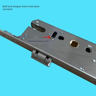 8529/8534多点门锁体铝合金平开门锁体断桥铝门锁盒联动锁盒配件