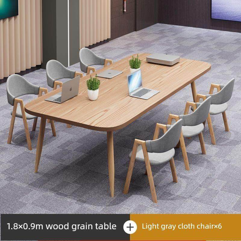 会议桌长桌简约现代图书馆长方形桌椅小型6人组合会议室休闲培训,商业/办公家具,会议桌,淘宝优惠券,粉丝福利购,淘宝优惠卷