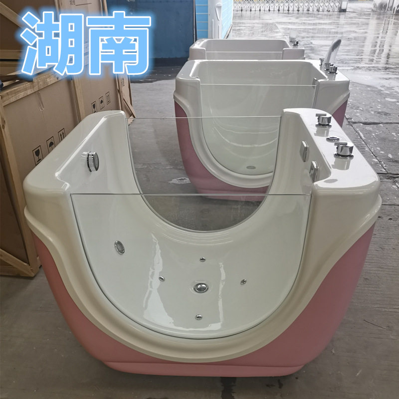 新生儿游泳缸 婴儿专用游泳桶恒温 小儿单人泳池 儿童泡浴池