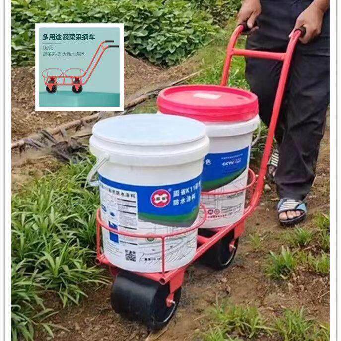 采摘车黄瓜西红柿运输手推拉懒汉人车采摘工具车大棚蔬菜瓜垒德株