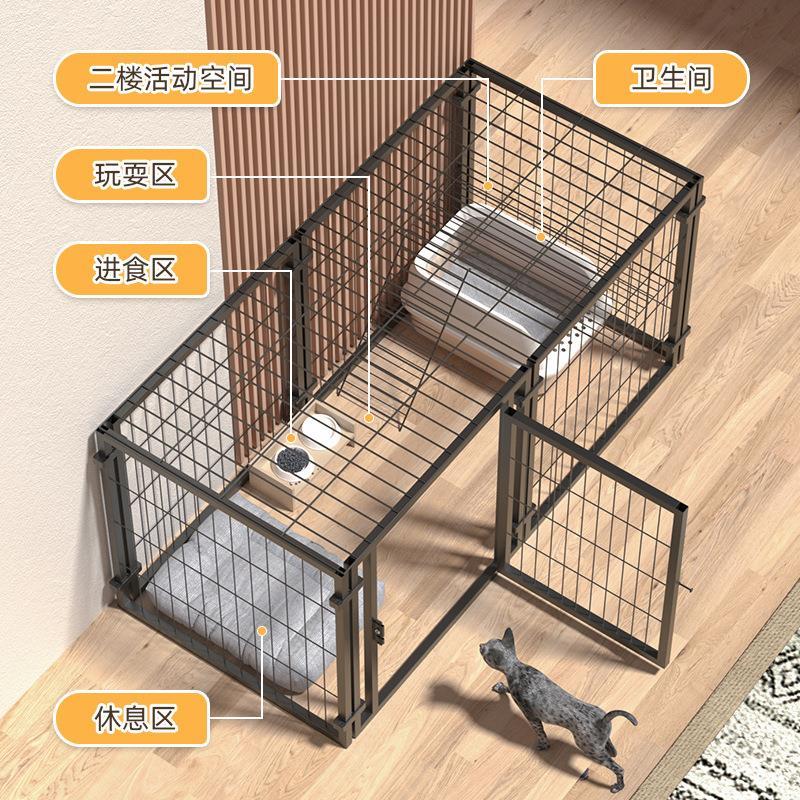 猫笼子超大自由空间猫别墅两层猫笼猫屋猫柜猫窝爬配件图片