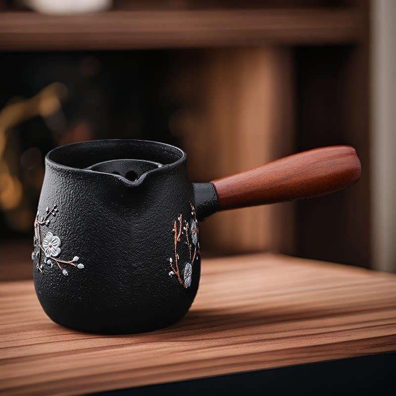 煮茶壶可明火2025新款罐罐茶烤奶茶铸铁侧把壶老铁壶围炉明火炭火