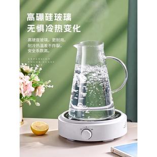 水扎壶玻璃凉水壶套装 冷水壶家用耐高温大容量冷泡茶壶白开水杯装