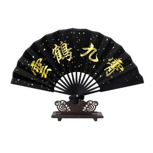 女加厚古风绢布折扇 儿童小扇子随身便携迷你中国风扇坠德云社同款