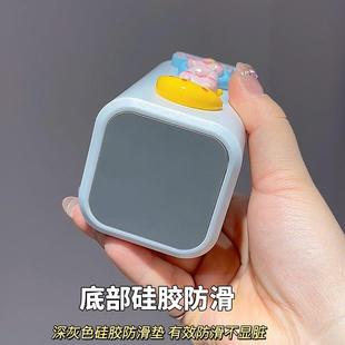 可爱牙签盒家用餐厅自动弹出创意防尘棉签桶便携牙线收纳盒 按压式