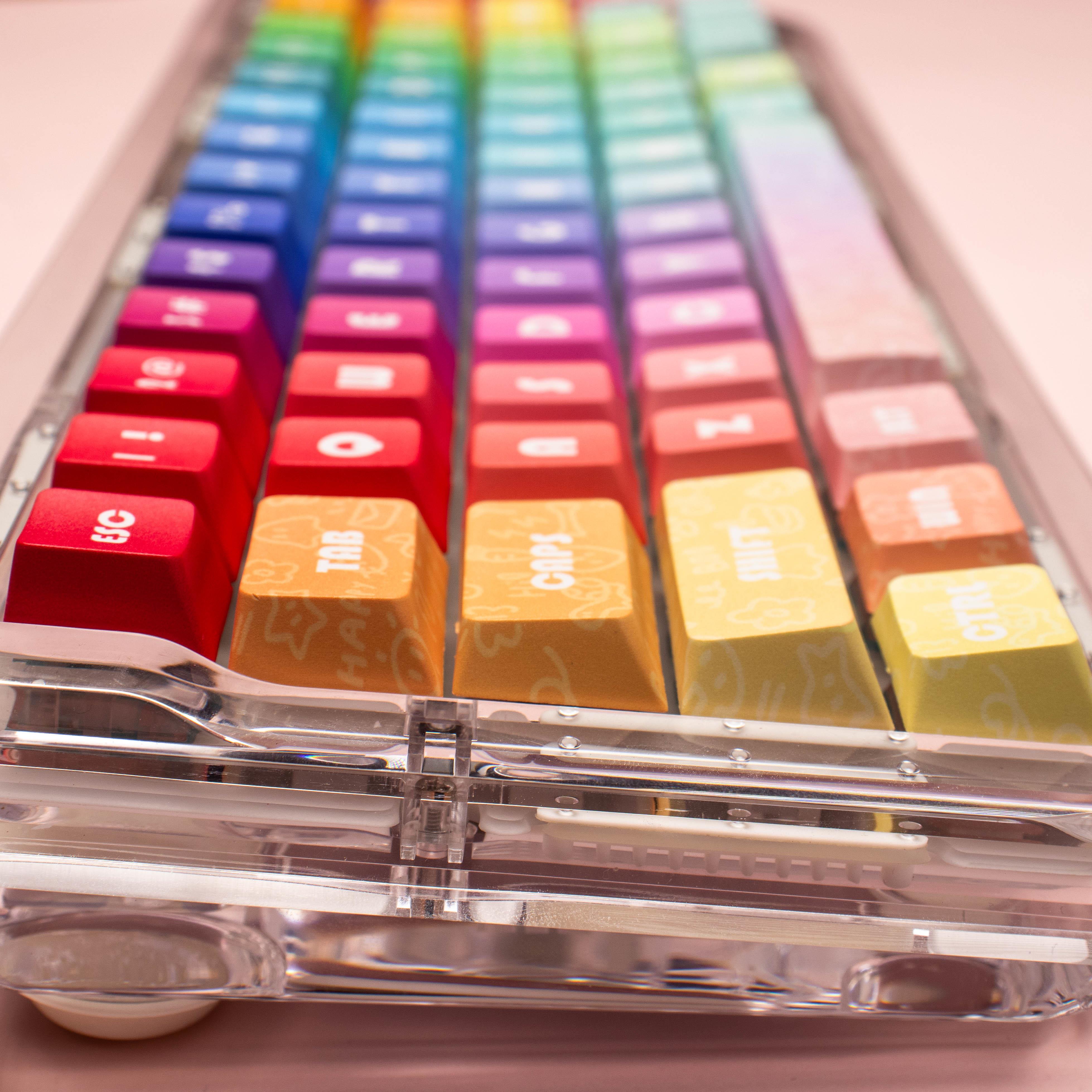 womier极简风个性创意键帽配件魅魔大字母机械键盘键帽87键MOA