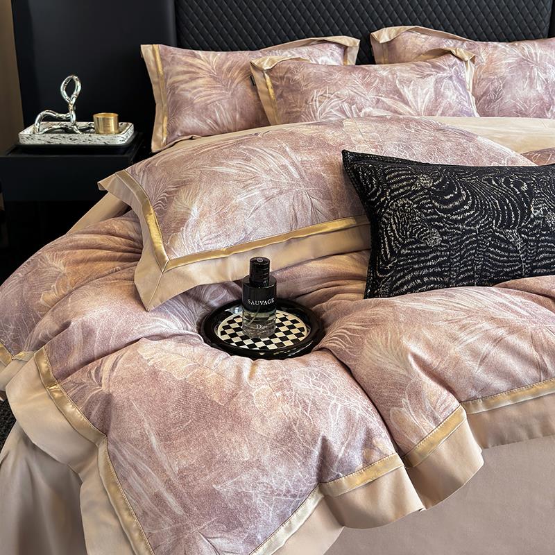 轻奢风A类240支全棉磨毛被套单件秋冬季加厚纯棉被罩2024新款床品