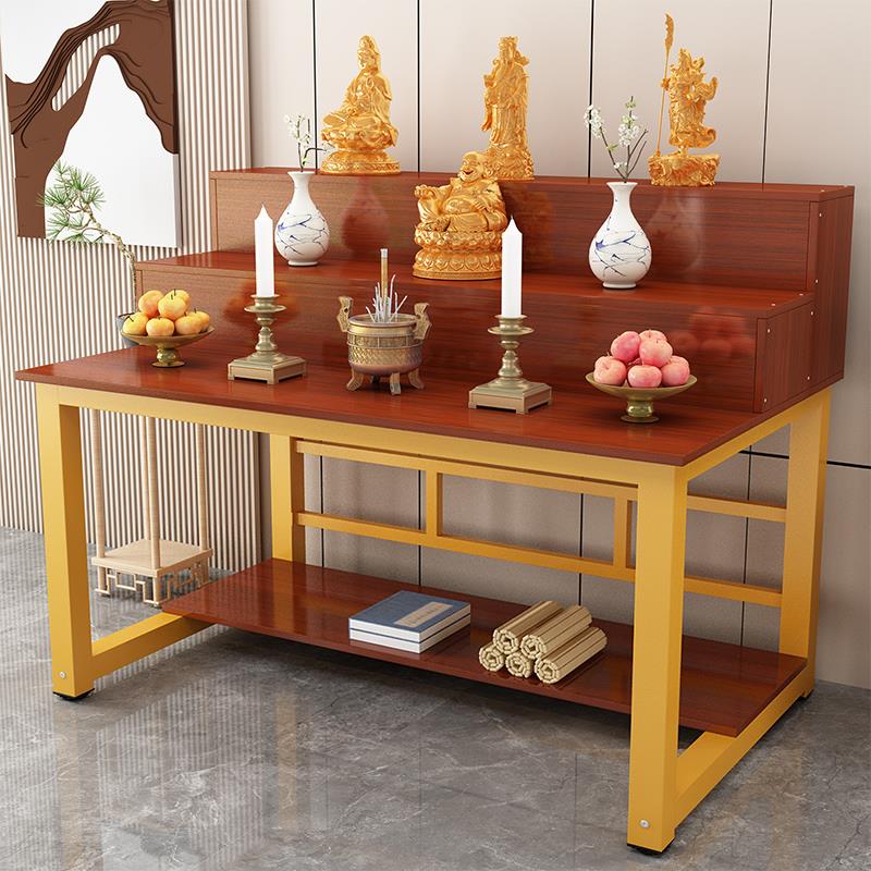 三层供桌香案家用现代供佛台观音菩萨财神贡桌仙家供奉台中式神台