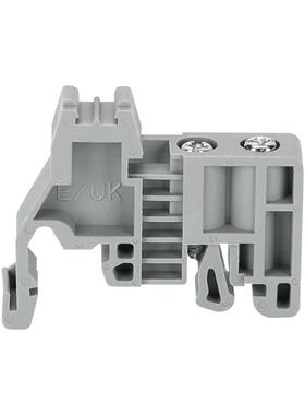 UK2.5B终端固定件E/UK接线端子配件C45导轨卡轨堵头卡扣一包200个