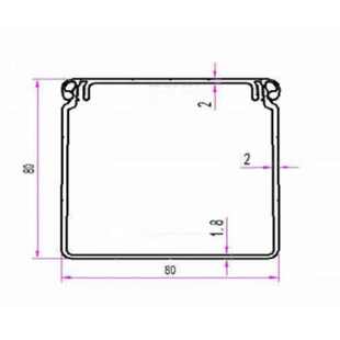 工业铝合金线槽盒4040线槽盒4080专用5050线槽盒50100铝型材线槽