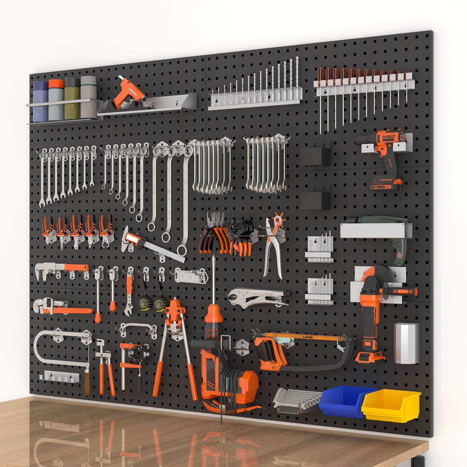 洞洞板烘焙方孔金属置物架收纳挂墙板挂钩配件五金样品工具挂板架,商业/办公家具,五金货架/工具货架/洞洞板,淘宝优惠券,粉丝福利购,淘宝优惠卷