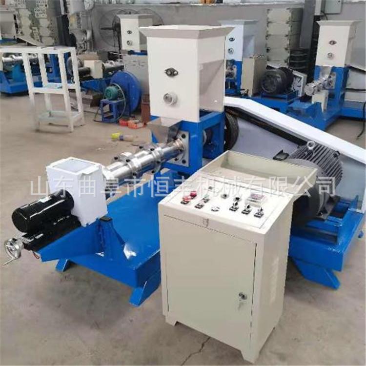 济宁水产漂浮性颗粒膨化机玉米秸秆饲料颗粒机宠物饲料造粒机