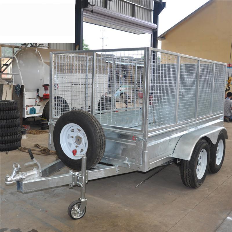 出口2吨镀锌拖车镀锌汽车拖车汽车拖车带爬梯非自卸镀锌车
