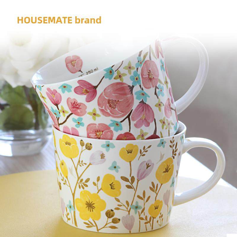 有柄杯，陶瓷杯，咖啡杯，家用茶杯，有刻度水杯，牛奶杯，婴儿牛,餐饮具,马克杯,淘宝优惠券,粉丝福利购,淘宝优惠卷