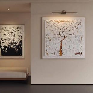 简约入户玄关金属铁艺墙面装饰品挂画带灯高级感民宿卧室灯架墙饰