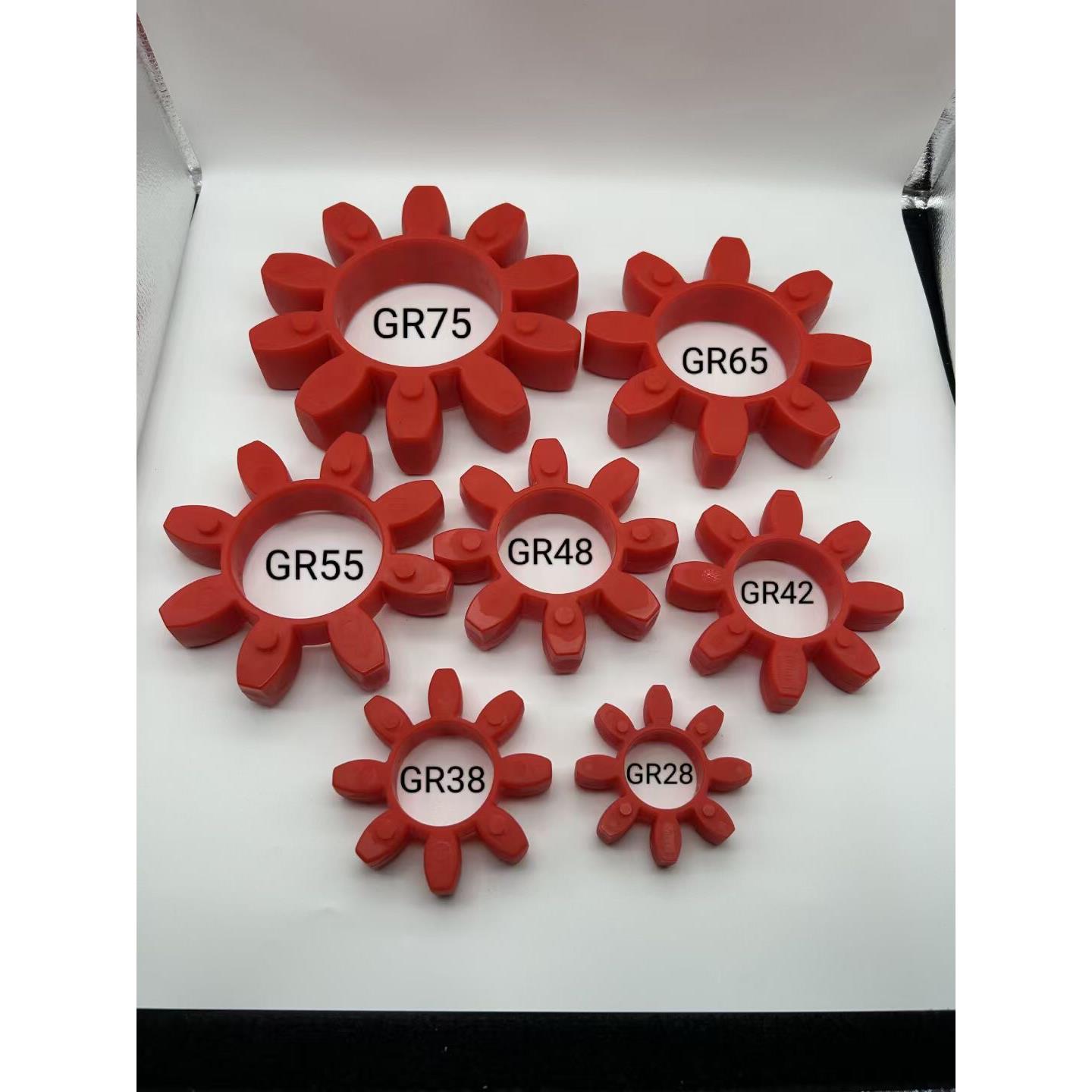 空压机联轴器减震垫梅花垫片GR24 28 38 42 56 68 80 100 120 140