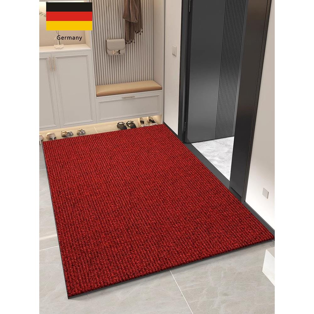 德国KFM轻奢简约高级感入户门地垫耐脏防滑门外红色喜庆玄关门垫