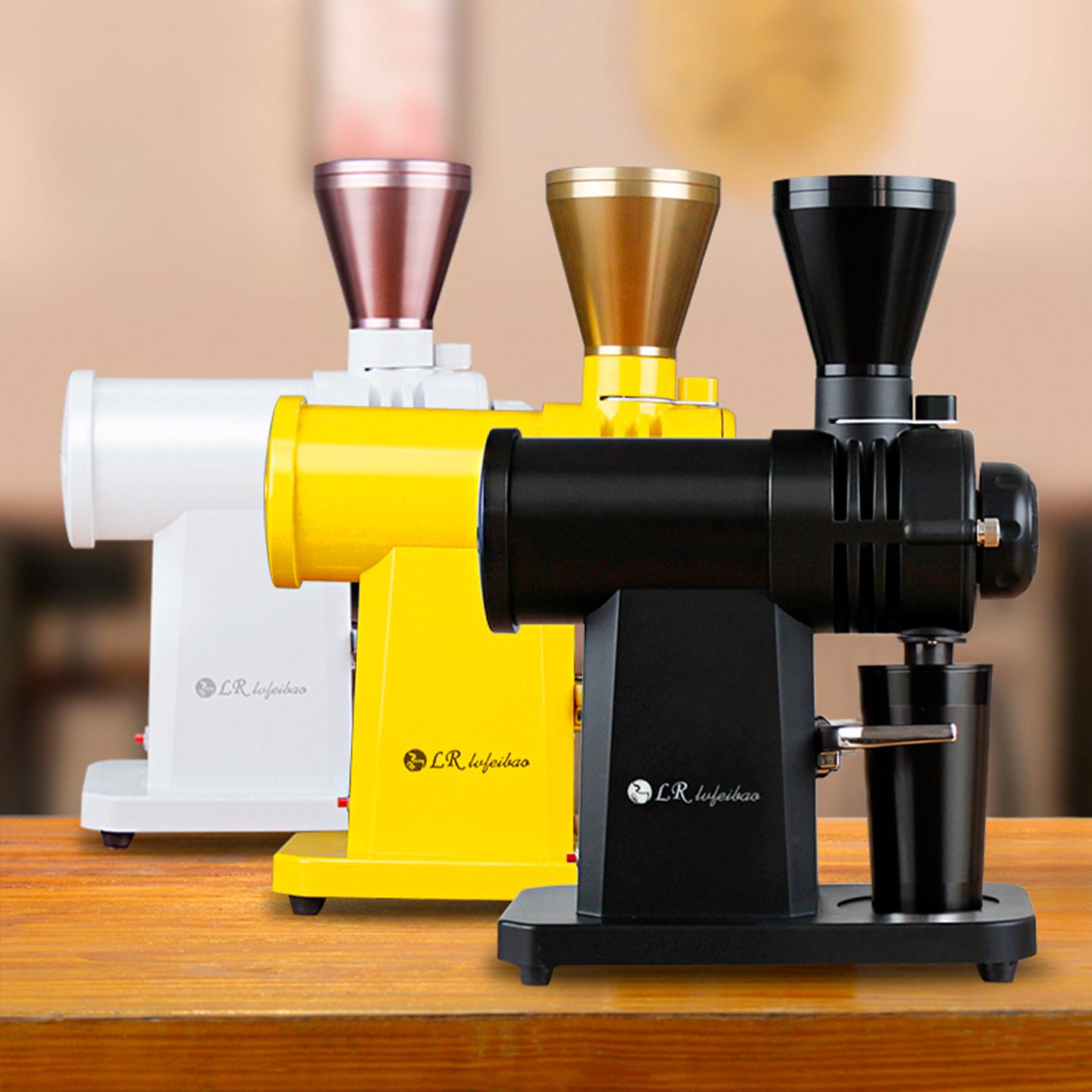 绿融完败版小富士钢炮鬼齿手冲单品 咖啡豆研磨机 商用电动磨豆机