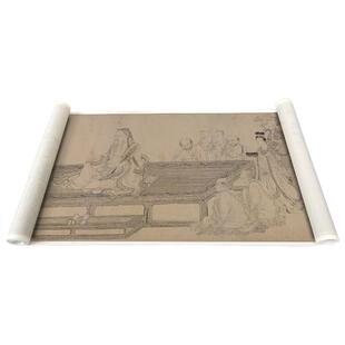 北宋李公麟维摩演教图白描人物画芯古代人物国画古画真迹高清覆制