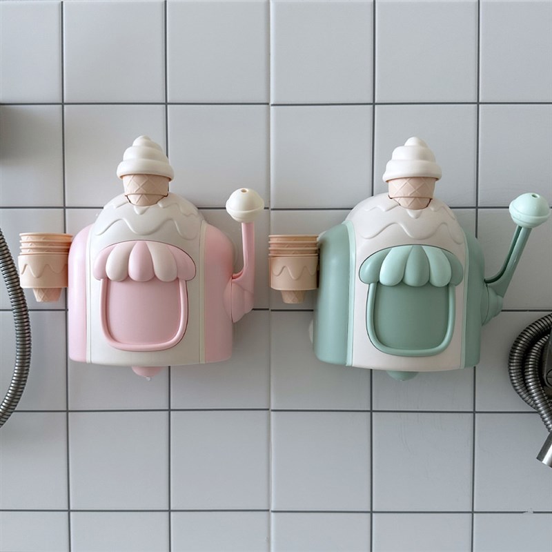 韩国儿童冰淇淋泡l泡制造机宝宝洗澡沐浴泡泡机玩具浴室戏水互动