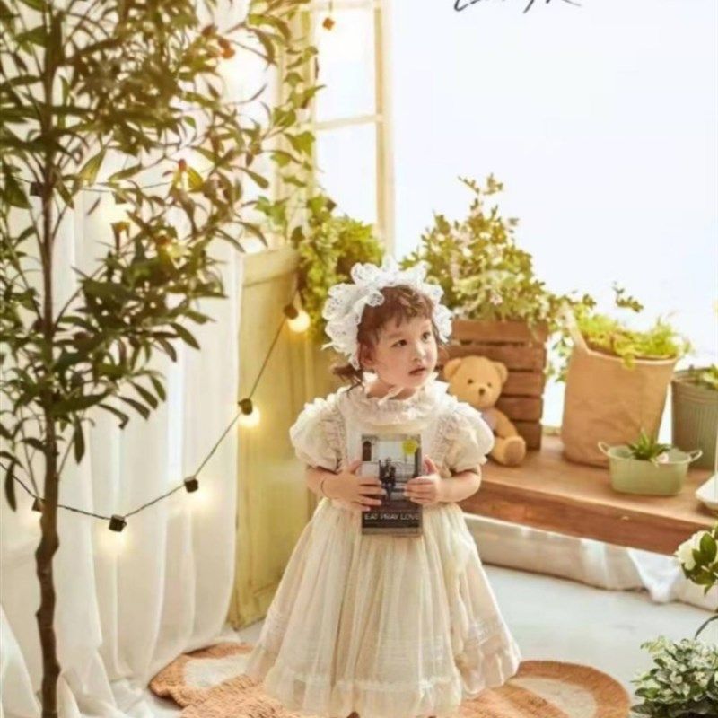 儿童实景制作摄影棚装修拍照写真婚纱店铺2022新款无闪棚影楼装修