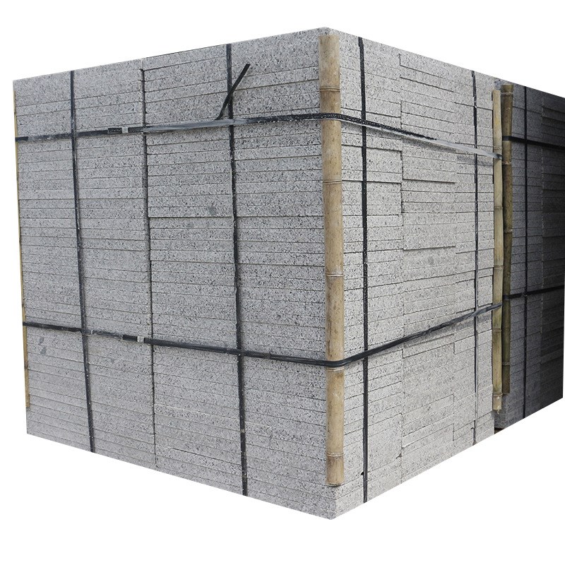 芝麻灰火烧e板石材 花岗岩户外庭院火烧板 市政园林绿化大理石板