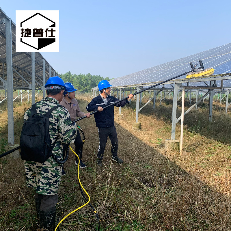太阳能光伏板清洗机器人光伏发电板清洁设备刷电动工具双头锂电版