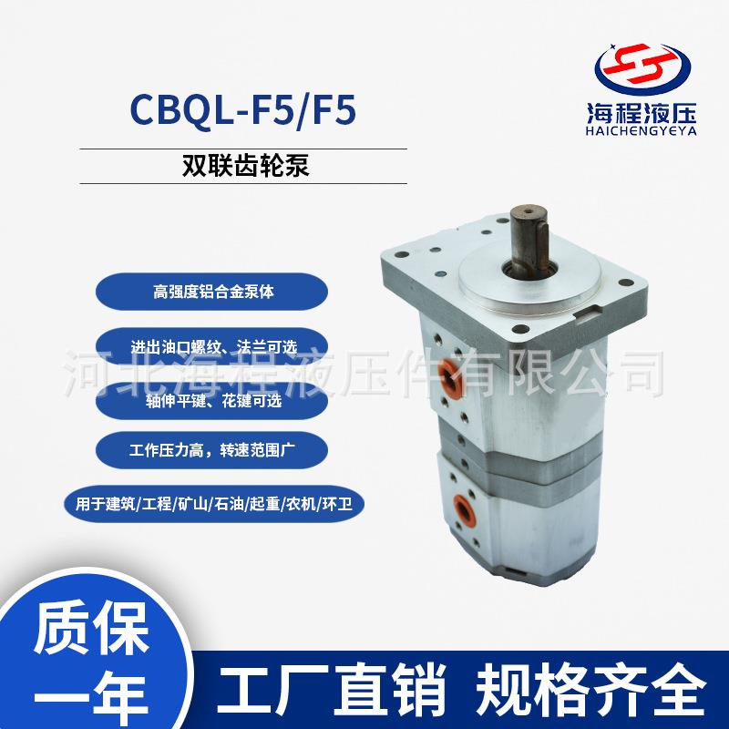CBQL-F5/F5双联齿轮油泵用于国内扫路车、钻机等配套