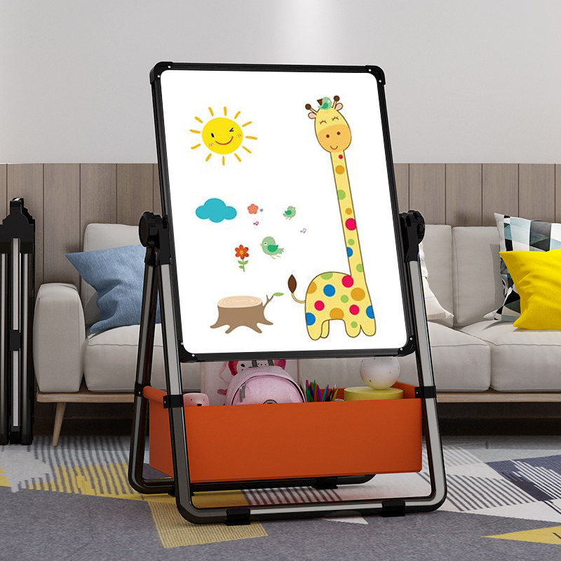 幼儿童画画板小黑板家用支架式磁性无尘白板画架可擦宝宝写字涂鸦