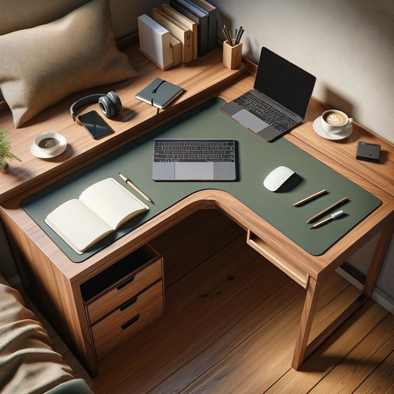 皮革鼠标垫转角书桌垫防水耐脏办公桌面垫弧形l型拐角学习桌桌垫,电脑硬件/显示器/电脑周边,鼠标垫/贴/腕垫,淘宝优惠券,粉丝福利购,淘宝优惠卷