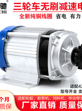 电动人力三轮车无刷电机48V60Vw500W800W1000瓦改装中置链条电动