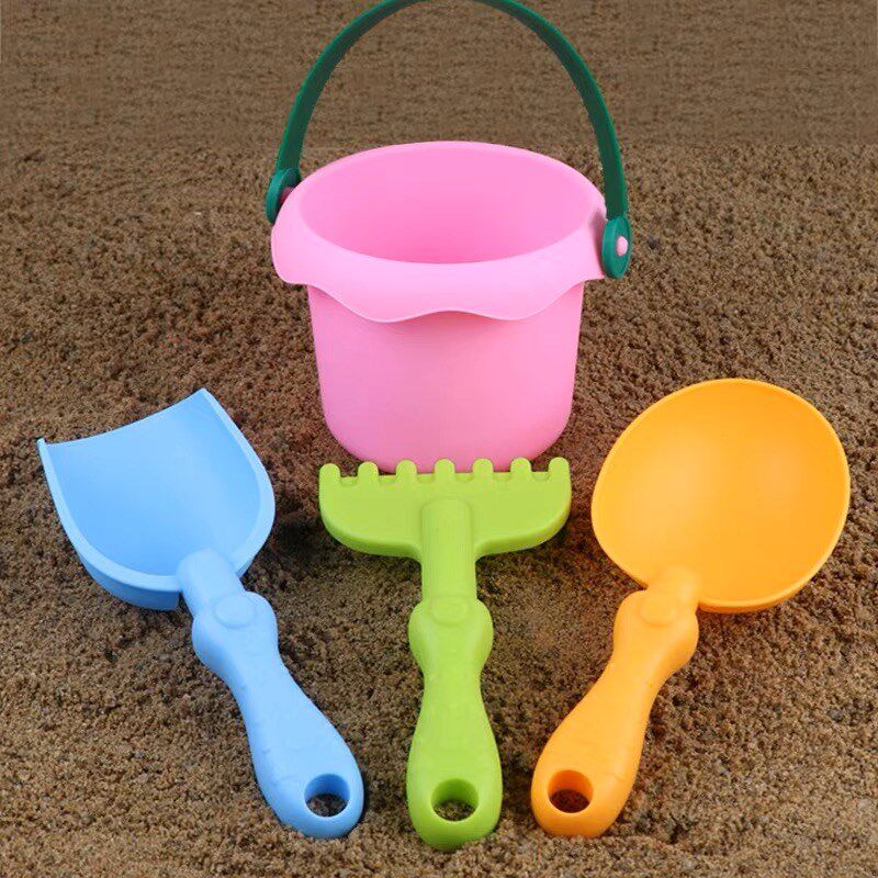 儿童沙滩玩具软胶宝宝玩沙子挖沙挖土铲子桶工具海边沙池套装室内