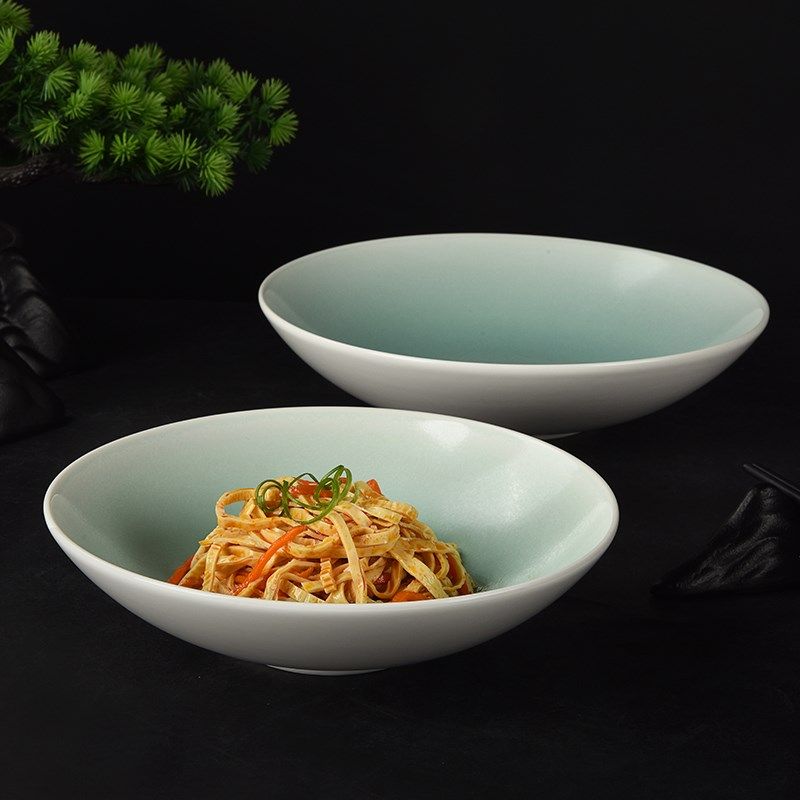 网红酒店陶瓷圆形深碗餐厅高级感水果沙拉碗创意凉菜冷菜明档圆碗,餐饮具,碗,淘宝优惠券,粉丝福利购,淘宝优惠卷