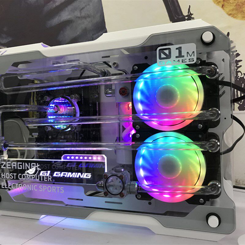 炽果ZC01M 机箱钢化全侧透水冷机箱 开放式游戏个性化分体式水冷