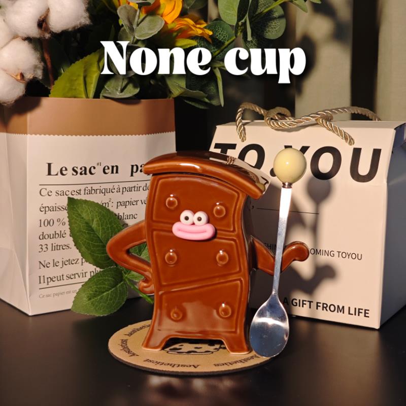 叉腰柜马克杯创意搞怪水杯喝送闺蜜生日礼物女生可爱杯子带盖实用