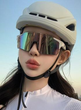 运动骑行眼镜徒步防风户外抗UV自行车大框变色太阳眼镜雪太阳护目