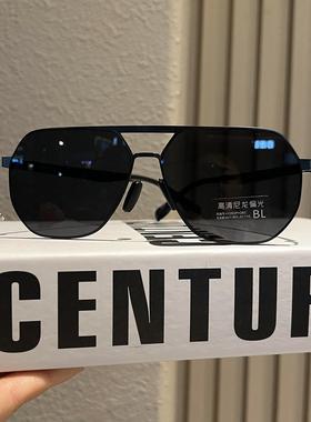 尼龙偏光墨镜男士高级感开车防强光眼镜日夜两用变色太阳镜多边形