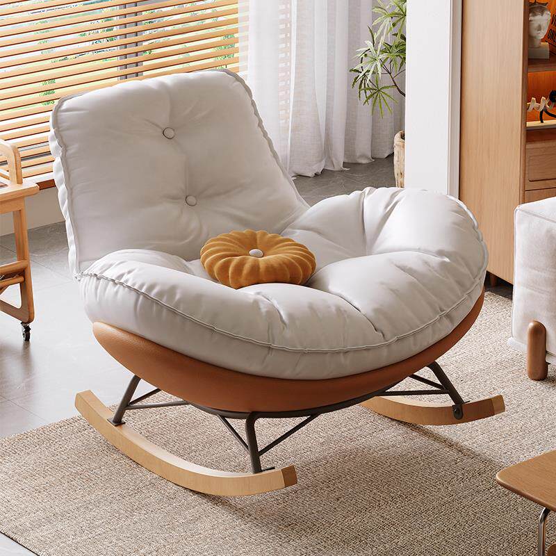懒人沙发摇摇椅简约现代企鹅摇椅居家客厅卧室书房阳台休闲椅