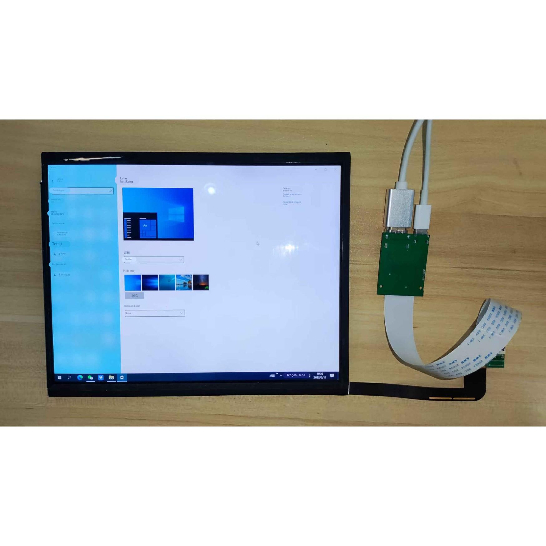 9.7寸ipad3/4/5代液晶屏幕驱动板改装HDMI typec一线通投屏显示器