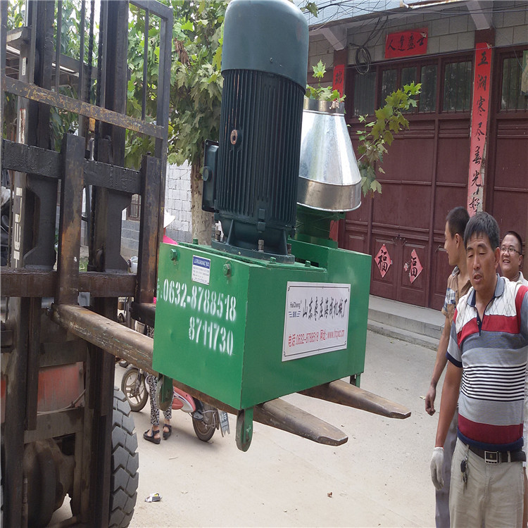 鸡鸭鱼兔牛羊猪养殖设备家畜造粒制粒机玉米秸秆做饲料的机器