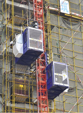 施工电梯100m 单笼1吨施工升降机SC100 construction elevator