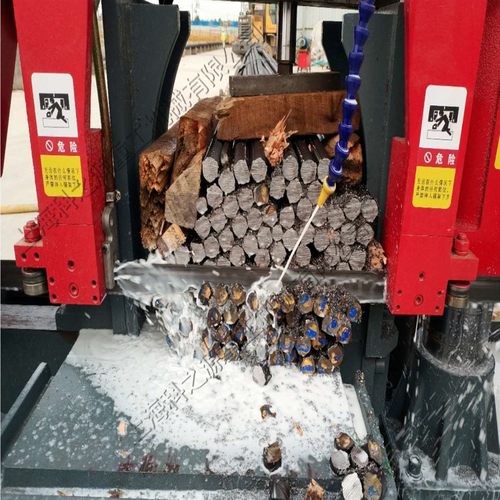 带锯条切割金属机床双立