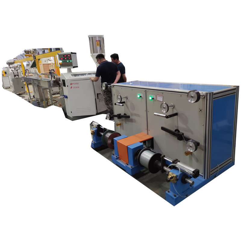 PE PVC 钢丝铁丝包覆 铁丝包覆管挤出机