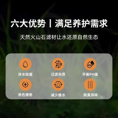 100斤装火山石鱼缸造景原石颗粒滤材水草定植底砂大块火山岩铺底