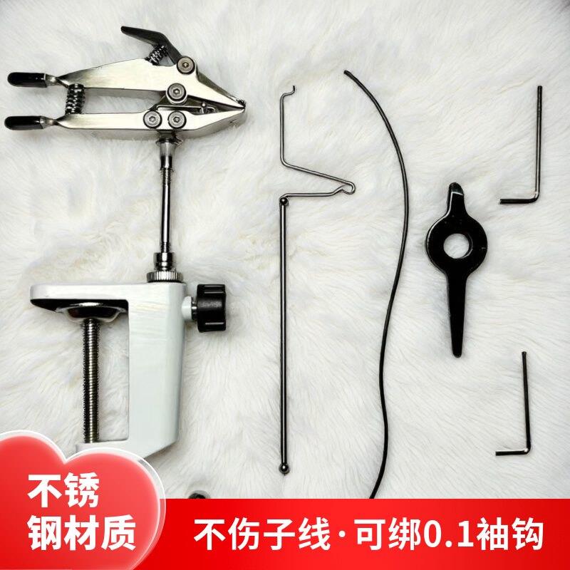 江小宁不锈钢绑钩器多功能绑线器不伤子线可绑0.1袖钩钓鱼配件