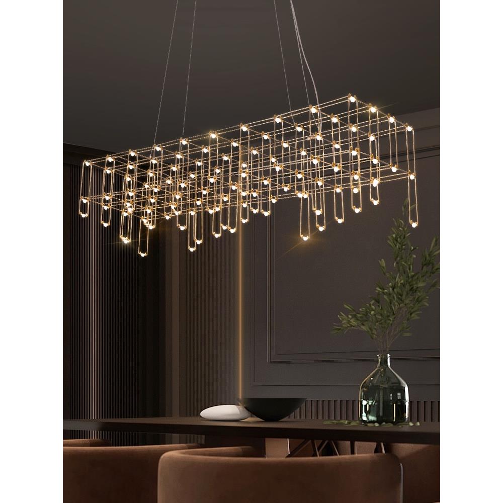 北欧餐厅吊灯餐桌灯饭厅现代简约轻奢创意个性萤火虫吧台前台灯具